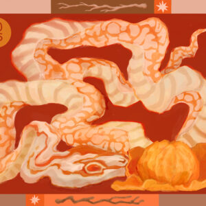 Year of the Snake 2025 Postcard Print